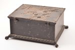 casket, with a key, cast iron, 20.5 x 17 x 10 cm, weight 2300 g., Russia, Kusa, the beginning of the...