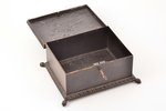 casket, with a key, cast iron, 20.5 x 17 x 10 cm, weight 2300 g., Russia, Kusa, the beginning of the...