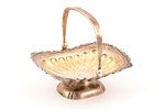 candy-bowl, silver, 875 standard, 102.96 g, 12.5 x 10.2 cm, h (with handle) - 11.1 cm, the 20-30ties...