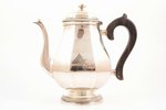 coffeepot, silver, 950 standard, 664.50 (total weight of items), h - 20.4 cm, France...