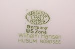 tējas pāris, Bauscher Weiden, US zone, Ø (apakštasīte) 14.5 cm, h (tasīte) 6.2 cm, Vācija, 20 gs. 40...