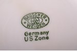 tējas pāris, Bauscher Weiden, US zone, Ø (apakštasīte) 14.5 cm, h (tasīte) 6.2 cm, Vācija, 20 gs. 40...