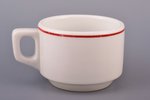 tea pair, Bauscher Weiden, US zone, Ø (saucer) 14.5 cm, h (cup) 6.2 cm, Germany, the 40ies of 20th c...