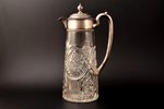 carafe, crystal, silver, 84 standart, St. Petersburg, 1908-1917, Russia, the beginning of the 20th c...