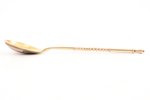 teaspoon, silver, "Kremlin", 84 standard, 20.25 g, niello enamel, 14.8 cm, Levin Stepan Kuzmich fact...