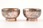 pair of saltcellars, silver, 84 standard, 43.85 g, h 2.1 cm, by Hesketh Timothy, 1880-1883, St. Pete...