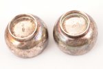 pair of saltcellars, silver, 84 standard, 43.85 g, h 2.1 cm, by Hesketh Timothy, 1880-1883, St. Pete...