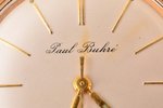 rokas pulkstenis, "Paul Buhre", Šveice, 20 gs. 50tie gadi, metāls, zeltījums, 4.1 x 3.5 cm, mehānism...