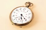 pocket watch, "Павелъ Буре (Pavel Buhre)", Russia, the beginning of the 20th cent., metal, Ø 55 mm,...