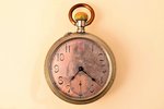 pocket watch, "Павелъ Буре (Pavel Buhre)", Russia, the beginning of the 20th cent., metal, Ø 57 mm,...