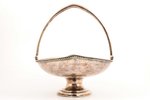 candy-bowl, silver, 84 standard, 644.20 g, 19.4 x 25.7 cm, h (with handle) - 22.9 cm, Nikolay Kemper...