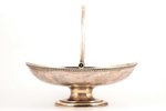 candy-bowl, silver, 84 standard, 644.20 g, 19.4 x 25.7 cm, h (with handle) - 22.9 cm, Nikolay Kemper...