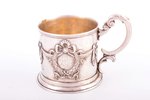 tea glass-holder, silver, 875 standard, 91.60 g, Ø (inside) = 6.4 cm, h (with handle) = 7.8 cm, by L...