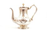 teapot, silver, 84 standard, 500.45 g, gilding, h - 17.4 cm, 1876, St. Petersburg, Russia...
