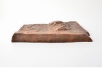 dekoratīva plāksnīte, S. Rērihs, bronza, 31.8 x 21.6 cm, svars 2750 g., Latvija, 20 gs. 20-30tie gad...