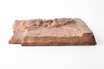 dekoratīva plāksnīte, S. Rērihs, bronza, 31.8 x 21.6 cm, svars 2750 g., Latvija, 20 gs. 20-30tie gad...