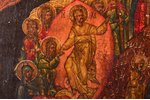 icon, The Resurrection of Christ and Descent into Hades; painted on gold, board, painting, Russia, t...