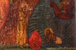 ikona, Kristus Augšāmcelšanās un Nokāpšana ellē; gleznota uz zelta, dēlis, gleznojums, Krievijas imp...