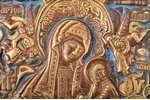 icon, the Mother of God (Strastnaya), copper alloy, 4-color enamel, Russia, the beginning of the 20t...
