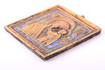 icon, Our Lady of Kazan, copper alloy, 3-color enamel, Russia, the border of the 19th and the 20th c...