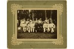 фотография, военный оркестр (на картоне), Российская империя, начало 20-го века, 16x11,5 см...