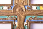 cross, The Crucifixion of Christ, copper alloy, 6-color enamel, Russia, the border of the 19th and t...