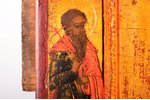 ikona, Svētnieks Možaiskas Nikolajs; gleznota uz zelta, dēlis, gleznojums, Krievijas impērija, 18. u...