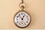 карманные часы, "Paul Buhre", Швейцария, начало 20-го века, металл, 8 x 5.5 см, Ø 47 мм, с гравировк...