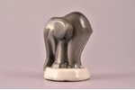 figurine, Elephant, porcelain, Riga (Latvia), J.K.Jessen manufactory, the 30ties of 20th cent., 5.9...