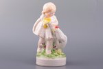 figurine, A girl with a chicken ("Sunflower"), porcelain, Riga (Latvia), USSR, Riga porcelain factor...