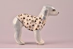 figurine, Dog, author's work, porcelain, Riga (Latvia), Riga porcelain factory, handpainted by Maksi...