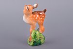 figurine, Deer-cub, porcelain, USSR, LFZ - Lomonosov porcelain factory, molder - Charushin E., the 5...
