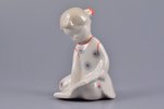 figurine, Girl with a book, porcelain, Riga (Latvia), USSR, Riga porcelain factory, molder - Pavlovs...