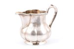 cream jug, silver, 84 standard, 208.75 g, h (with handle) - 9.5 cm, 1875, St. Petersburg, Russia, re...