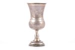 cup, silver, 84 standard, 93.80 g, engraving, h 12.8 cm, by Israel Eseevich Zakhoder, 1896, Kiev, Ru...