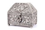 case, silver, 916 standard, 188.55 g, 10.7 x 6.9 x 8.4 cm, the beginning of the 20th cent., Great Br...