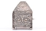 case, silver, 916 standard, 188.55 g, 10.7 x 6.9 x 8.4 cm, the beginning of the 20th cent., Great Br...
