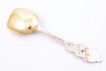 spoon, silver, 813 H standard, 10.55 g, gilding, 9.8 cm, Kultakescus, Finland...