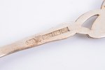 spoon, silver, 813 H standard, 10.55 g, gilding, 9.8 cm, Kultakescus, Finland...