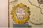 litography, hand-colored, "Die Stadt Riga in Lieffland" ("The city of Riga in Livonia"), by Gabriel...