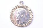 медаль, За безпорочную службу въ полицiи, Российская Империя, начало 20-го века, 42.3 x 36.1 мм...