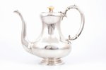 coffeepot, silver, 84 standard, 543.20 g, h - 17.5 cm, by Friedrich Christian Segnitz, 1866, St. Pet...
