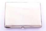 cigarette case, silver, 875 standard, 165.05 g, 10.8 x 8.3 x 1.5 cm, by Jānis Rīduss, the 20-30ties...
