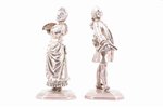 figurine, silver, figurine pair, 925 standard, 1059.45 (590.70 + 468.75) g, h - 12.7, 13.2 cm, the 2...