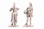 figurine, silver, figurine pair, 925 standard, 1059.45 (590.70 + 468.75) g, h - 12.7, 13.2 cm, the 2...