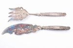 flatware set, 2 items, silver, 950 standart, engraving, 1895-1923, (total weight of items) 252.55g,...