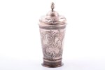 cup, silver, 270.60 g, gilding, silver stamping, h 19.7 cm, 1761, Moscow, Russia...