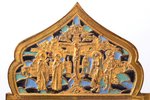 icon with foldable side flaps, Great Feasts, copper alloy, guilding, 4-color enamel, Russia, the beg...