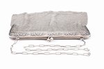 театральная сумочка, серебро, 800 проба, 478.30 г, кольчужное плетение, 19.5 x 20.5 см, Франция...