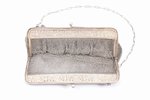 an evening bag, silver, 800 standard, 478.30 g, chainmail, 19.5 x 20.5 cm, France...
